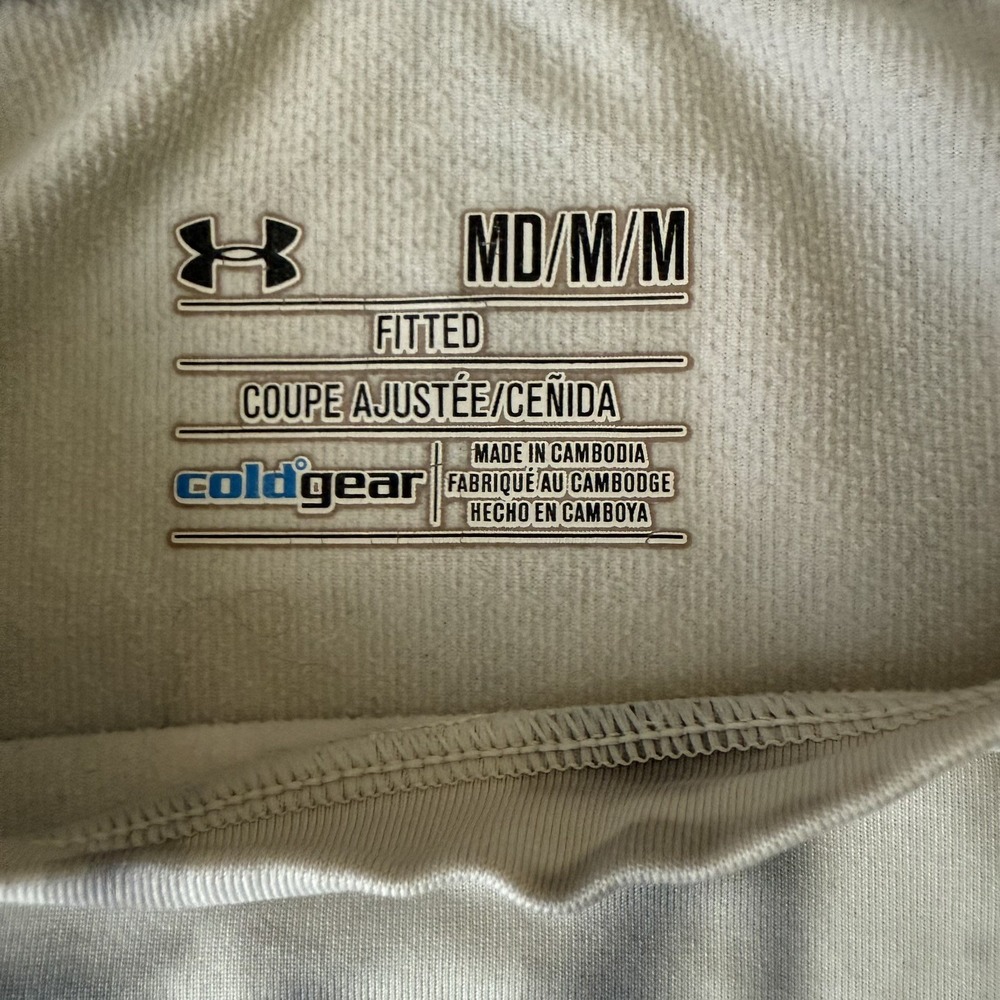 Under Armour Pullover Womens M Fitted Gray Tie Dye Coldgear Performance Stretch - Picture 3 of 8